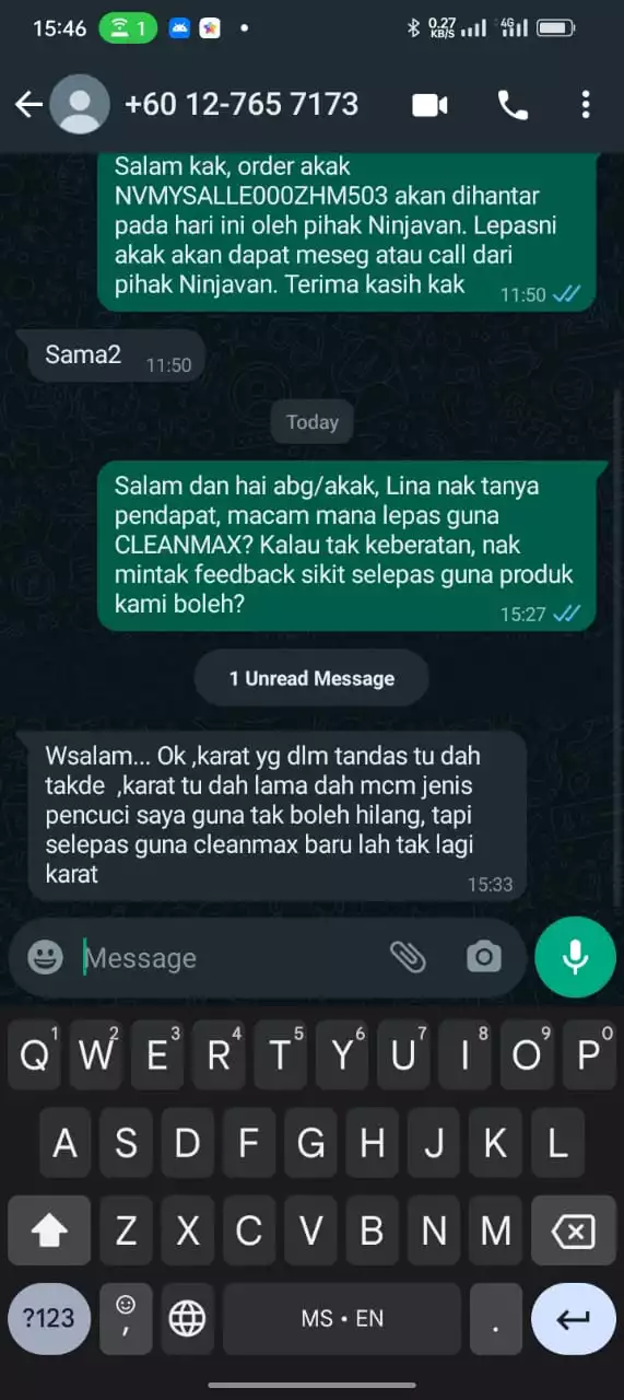 Testimoni Tandas Karat Dan Berkulat (2)