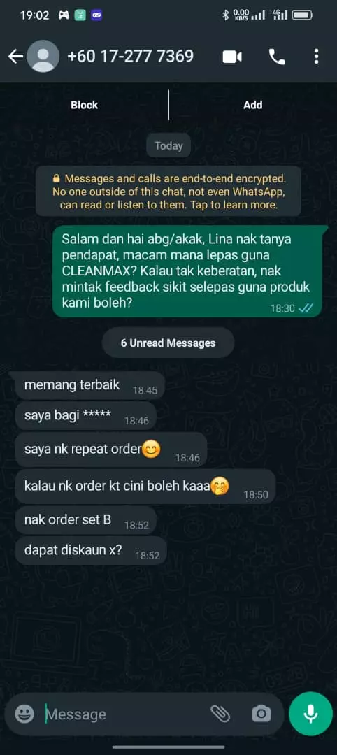 Testimoni Tandas Karat Dan Berkulat (3)