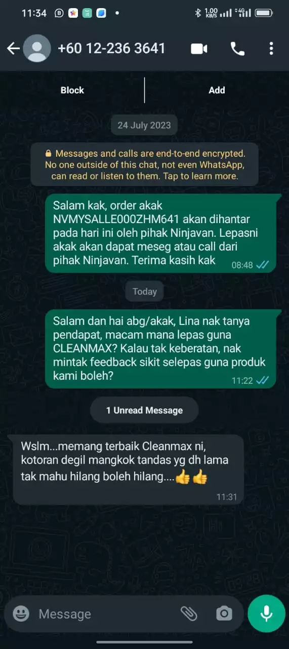 Testimoni Tandas Karat Dan Berkulat (5)