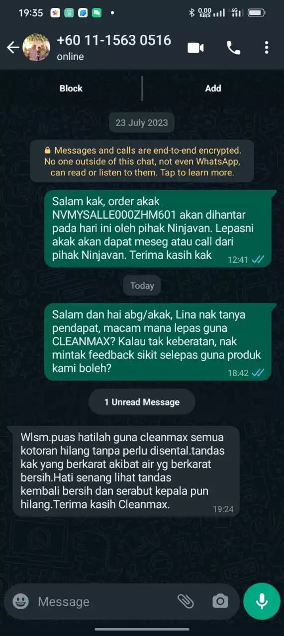 Testimoni Tandas Karat Dan Berkulat (6)